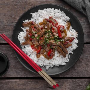 RIZ SAUTÉ AU BOEUF