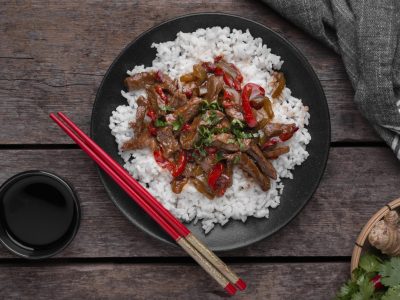 RIZ SAUTÉ AU BOEUF